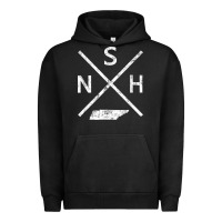 Pigment Black vintage nashville retro nsh cross t shirt Urban Hoodie - linhVisuals