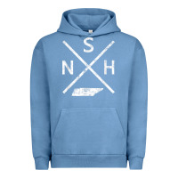 Pigment Pebble Blue vintage nashville retro nsh cross t shirt Urban Hoodie - linhVisuals