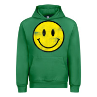 Emerald vintage retro happy smiley face 80's 90's aesthetic t shirt Urban Hoodie - linhVisuals