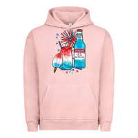 Pigment Salmon th of july drinks, american ice Urban Hoodie - JahusDesignShop