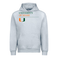 Heather Grey The university of miami Urban Hoodie - linhVisuals