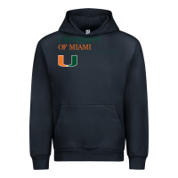Navy The university of miami Urban Hoodie - linhVisuals