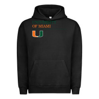 Pigment Black The university of miami Urban Hoodie - linhVisuals