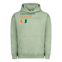 Pigment Oil Green The university of miami Urban Hoodie - linhVisuals