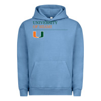 Pigment Pebble Blue The university of miami Urban Hoodie - linhVisuals