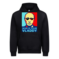 Black who is your vladdy Urban Hoodie - linhVisuals