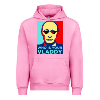Fuchsia Pink who is your vladdy Urban Hoodie - linhVisuals