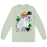 Matcha cute ghost halloween Long Sleeve Tee - BundleAndBundleShop