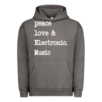Pigment Tornado peace love & electronic music  edm techno t shirt Urban Hoodie - linhVisuals