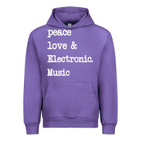 Tulip peace love & electronic music  edm techno t shirt Urban Hoodie - linhVisuals