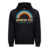 Black genesis 913 god's promise faithfully rainbow bible verse t shirt Urban Hoodie - linhVisuals