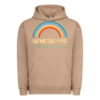 Pigment Burro genesis 913 god's promise faithfully rainbow bible verse t shirt Urban Hoodie - linhVisuals