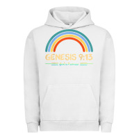 Pigment Lunar Rock genesis 913 god's promise faithfully rainbow bible verse t shirt Urban Hoodie - linhVisuals