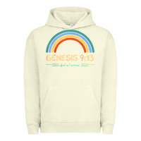 Pigment Pistachio genesis 913 god's promise faithfully rainbow bible verse t shirt Urban Hoodie - linhVisuals
