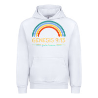 White genesis 913 god's promise faithfully rainbow bible verse t shirt Urban Hoodie - linhVisuals