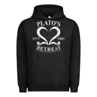 Pigment Black plato retreat club vintage retro nyc t shirt Urban Hoodie - linhVisuals