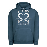 Pigment Midnight Navy plato retreat club vintage retro nyc t shirt Urban Hoodie - linhVisuals