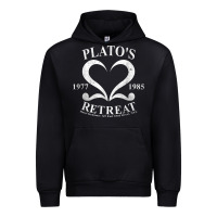 Black plato retreat club vintage retro nyc t shirt Urban Hoodie - linhVisuals