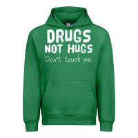 Emerald drugs not hugs Urban Hoodie - linhVisuals