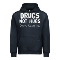 Navy drugs not hugs Urban Hoodie - linhVisuals