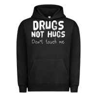 Pigment Black drugs not hugs Urban Hoodie - linhVisuals