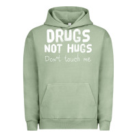 Pigment Oil Green drugs not hugs Urban Hoodie - linhVisuals