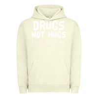 Pigment Pistachio drugs not hugs Urban Hoodie - linhVisuals