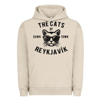Pigment French Oak cats of downtown reykjavik t shirt Urban Hoodie - linhVisuals