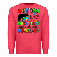 Cardinal autism the journey that turns mama bears Premium Sweatshirt - JahusDesignShop