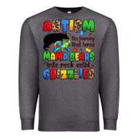 Charcoal Heather autism the journey that turns mama bears Premium Sweatshirt - JahusDesignShop