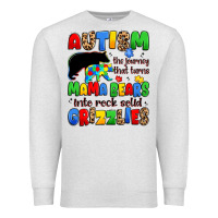 Oatmeal Heather autism the journey that turns mama bears Premium Sweatshirt - JahusDesignShop