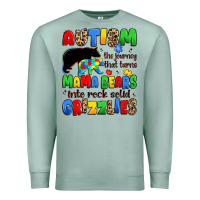 Seafoam autism the journey that turns mama bears Premium Sweatshirt - JahusDesignShop