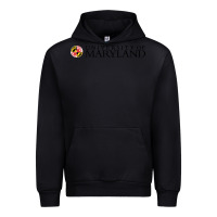 Black University of Maryland, College Park, Urban Hoodie - linhVisuals