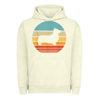Pigment Pistachio corgi retro vintage 60s 70s sunset dog lovers men women t shirt Urban Hoodie - linhVisuals