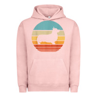 Pigment Salmon corgi retro vintage 60s 70s sunset dog lovers men women t shirt Urban Hoodie - linhVisuals