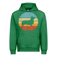 Emerald corgi retro vintage 60s 70s sunset dog lovers men women t shirt Urban Hoodie - linhVisuals