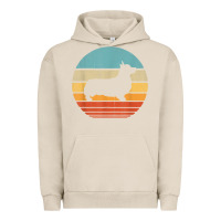 Pigment French Oak corgi retro vintage 60s 70s sunset dog lovers men women t shirt Urban Hoodie - linhVisuals