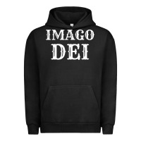 Pigment Black imago dei image of god christian t shirt reformed jesus Urban Hoodie - linhVisuals