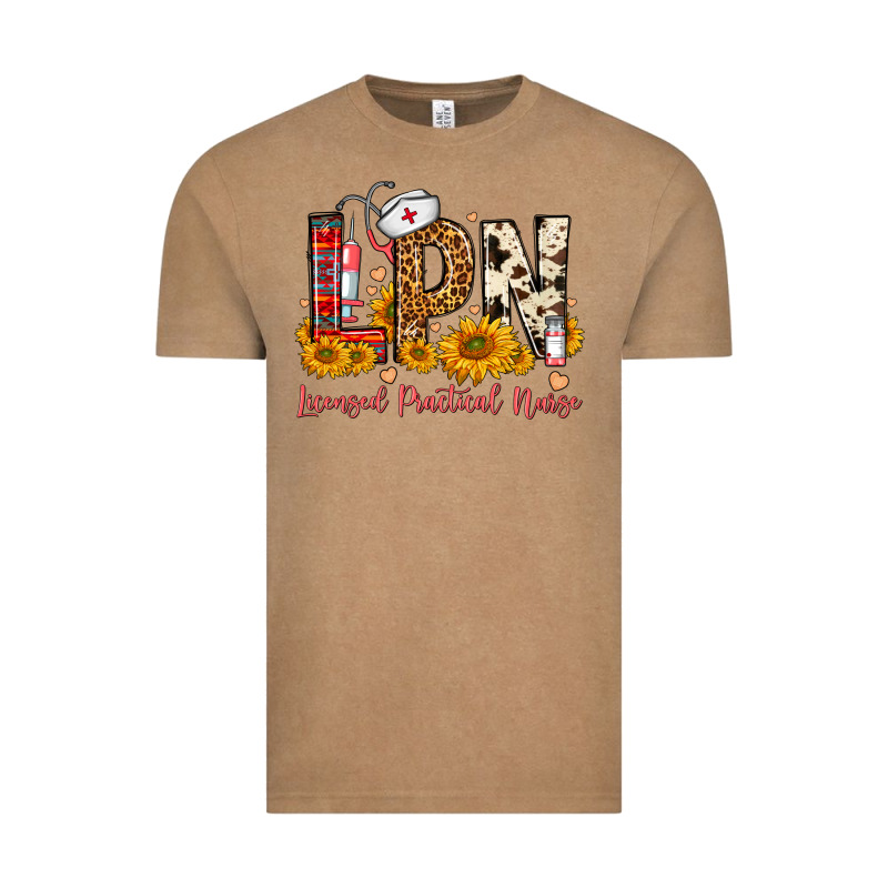 Western Lpn Licensed Practical Nurse Vintage Tee by FaDigitalArtStudio | Teevron