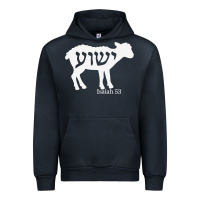 Navy isaiah 53 lamb yeshua jesus t shirt Urban Hoodie - linhVisuals