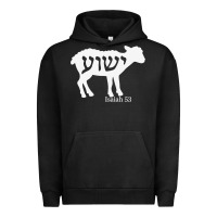 Pigment Black isaiah 53 lamb yeshua jesus t shirt Urban Hoodie - linhVisuals