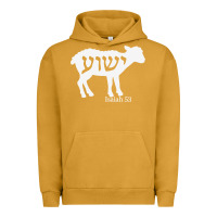 Pigment Peanut Butter isaiah 53 lamb yeshua jesus t shirt Urban Hoodie - linhVisuals