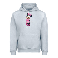 Heather Grey minni mouse Urban Hoodie - linhVisuals