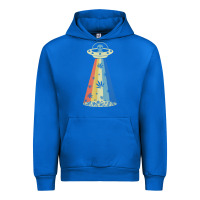 Cobalt vintage alien weed pot leaf ufo abduction marijuana cannabis t shirt Urban Hoodie - linhVisuals