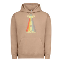 Pigment Burro vintage alien weed pot leaf ufo abduction marijuana cannabis t shirt Urban Hoodie - linhVisuals