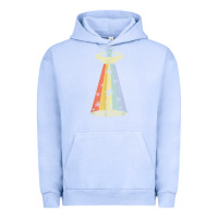 Pigment Grape Ice vintage alien weed pot leaf ufo abduction marijuana cannabis t shirt Urban Hoodie - linhVisuals