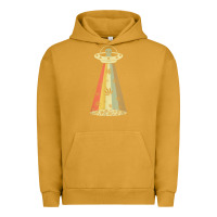 Pigment Peanut Butter vintage alien weed pot leaf ufo abduction marijuana cannabis t shirt Urban Hoodie - linhVisuals