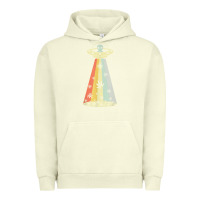 Pigment Pistachio vintage alien weed pot leaf ufo abduction marijuana cannabis t shirt Urban Hoodie - linhVisuals