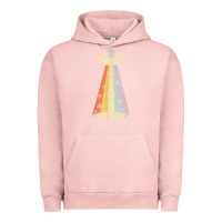 Pigment Salmon vintage alien weed pot leaf ufo abduction marijuana cannabis t shirt Urban Hoodie - linhVisuals