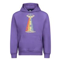 Tulip vintage alien weed pot leaf ufo abduction marijuana cannabis t shirt Urban Hoodie - linhVisuals